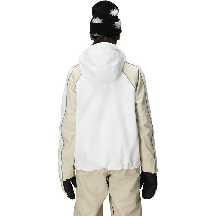 686 Hologram Shell Jacket - Women's White Colorblock