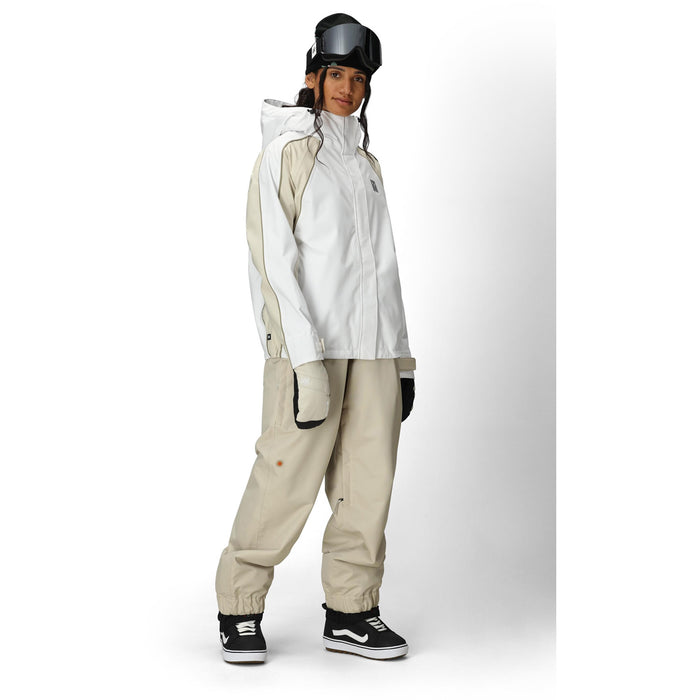 686 Hologram Shell Jacket - Women's White Colorblock