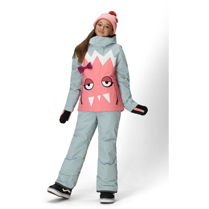 686 Snaggletooth Luna Insulated Jacket - Girls' Geranium Pink Colorblock