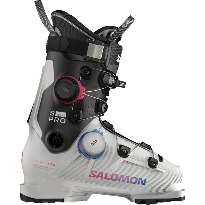 Salomon S/Pro Supra Dual BOA 130 GW Ski Boots 2026 Gray Aurora/Black/Race Blue