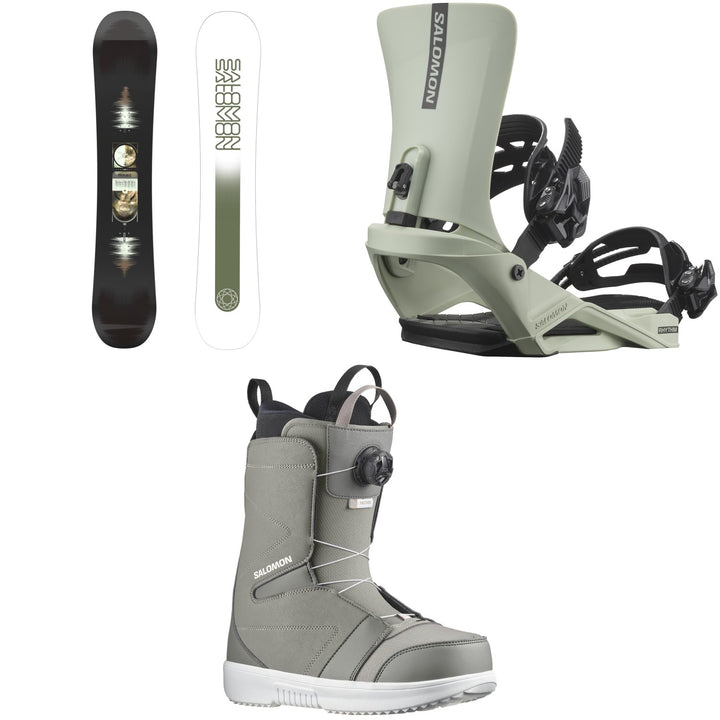 Salomon Pulse Snowboard + Rhythm Snowboard Bindings + Faction Boa Snowboard Boots 2026