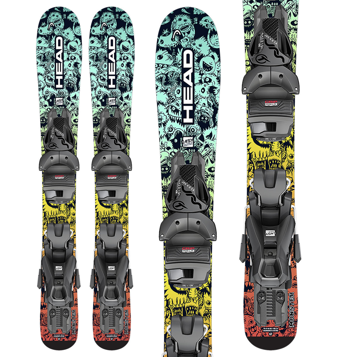 Head Monster Easy Skis + JRS 4.5 GW CA Bindings - Kids' 2026