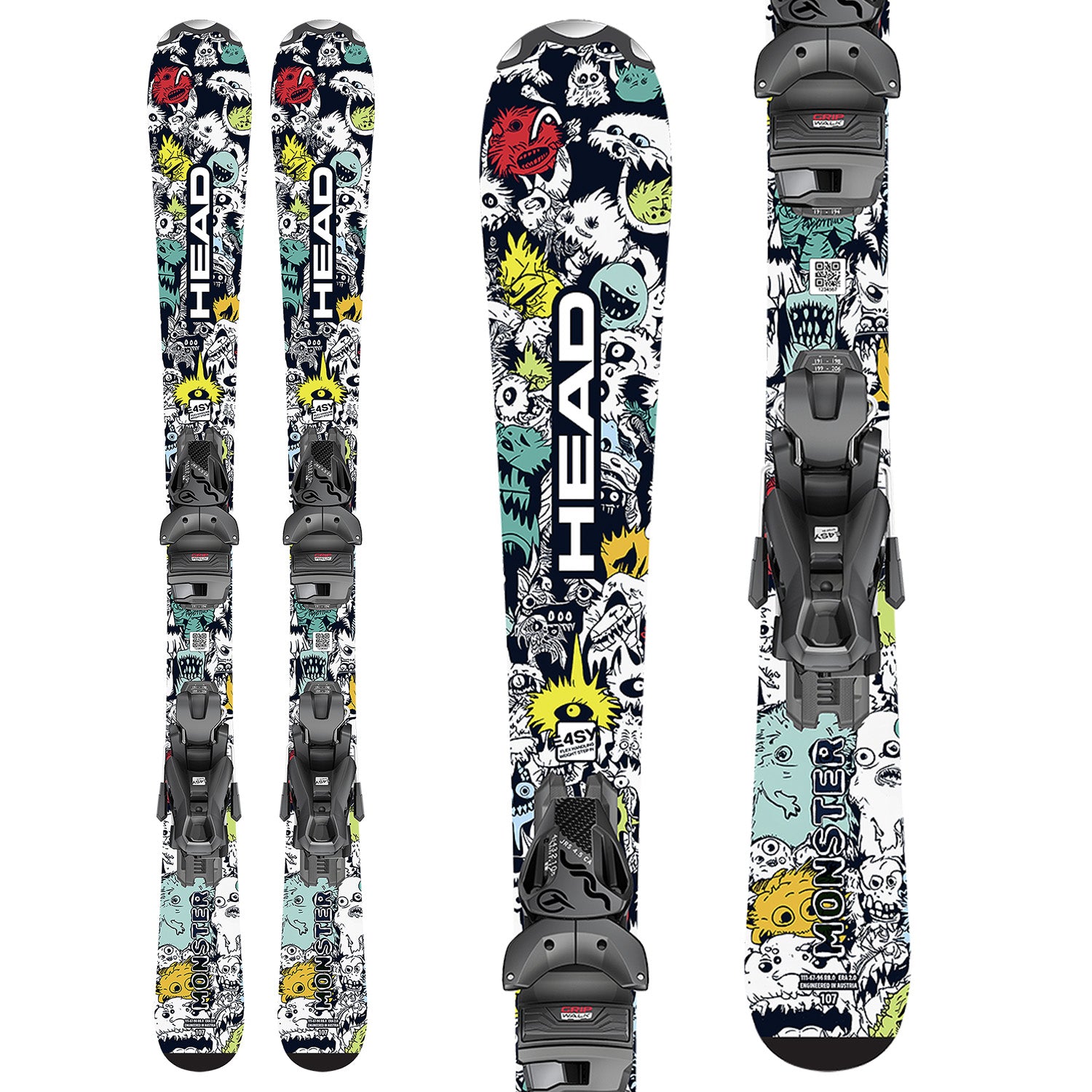 スキー HEAD MONSTER 107 Head Monster Easy Skis + JRS 4.5 GW CA Bindings - Kids' 2026 – evo