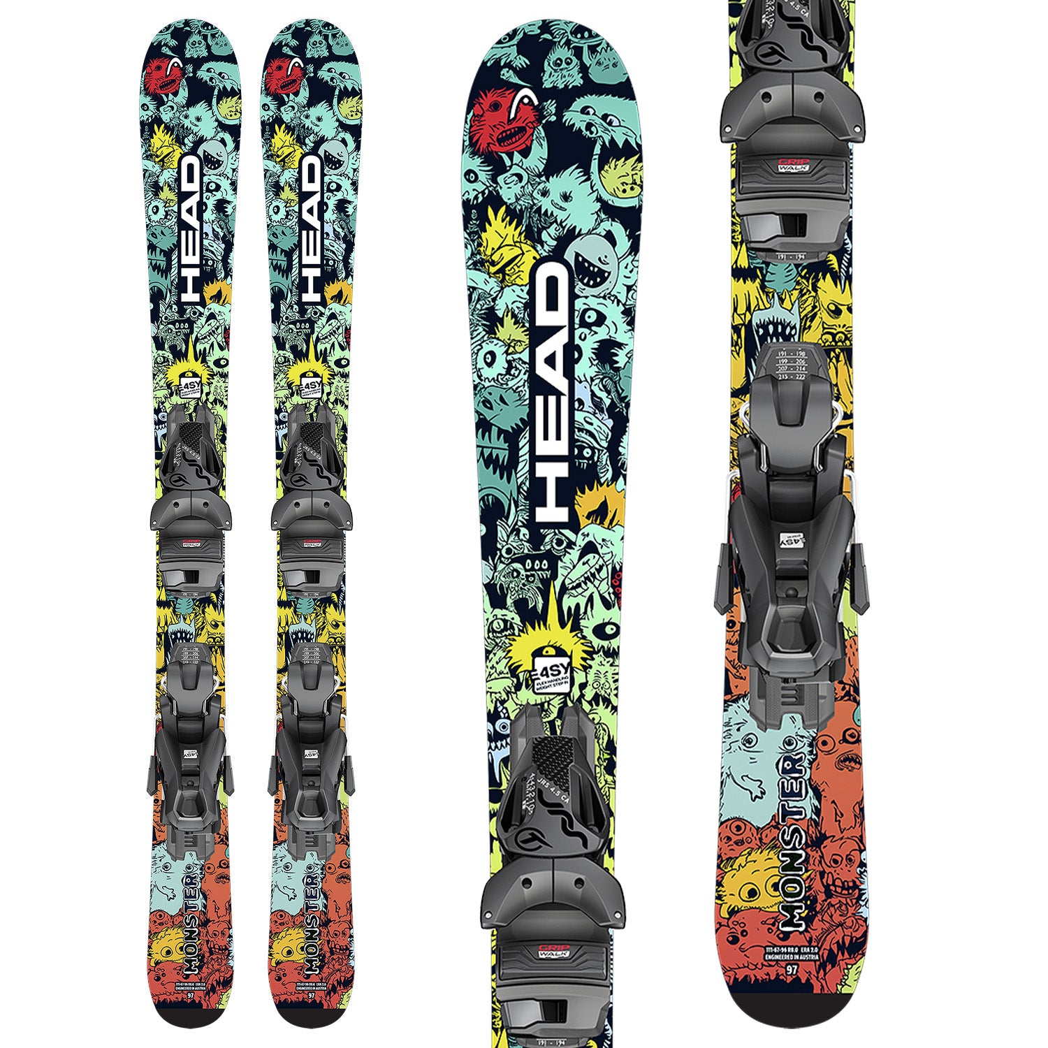 Head Monster Easy Skis + JRS 4.5 GW CA Bindings - Kids' 2026 – evo
