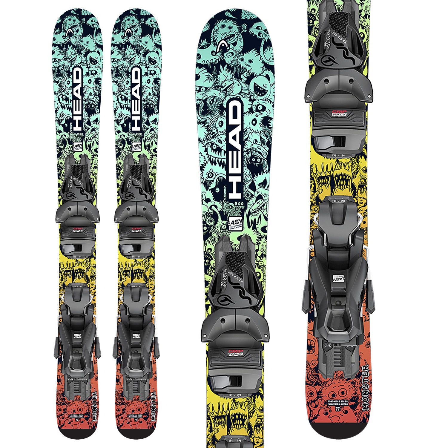 Head Monster Easy Skis + JRS 4.5 GW CA Bindings - Kids' 2026 – evo
