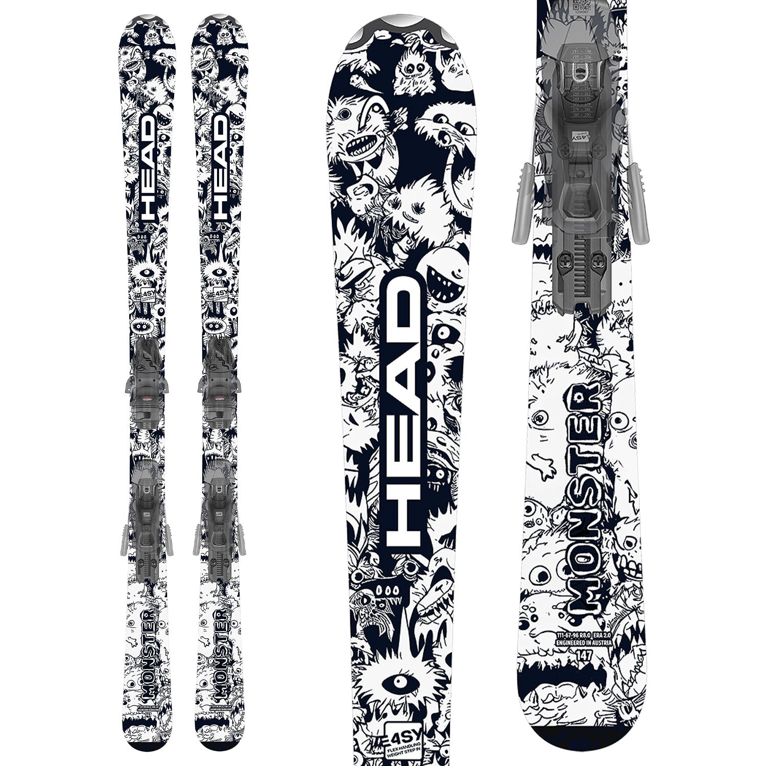 Head Monster Easy SKis + JRS 7.5 GW CA Bindings - Kids' 2026 – evo