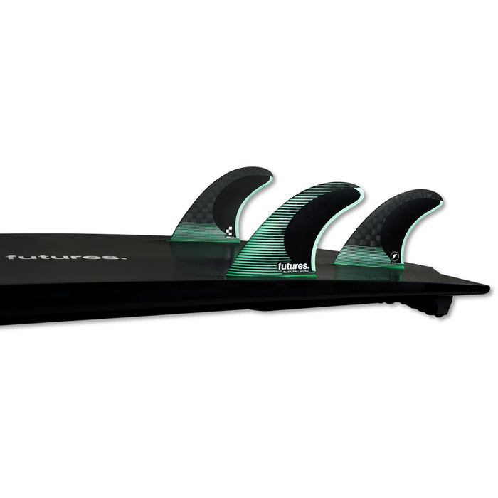 Futures F4 Blackstix Small Tri Fins Green