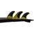 Futures P8 Blackstix Large Tri Fins Yellow