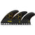 Futures AM2 Techflex Large Tri Fin Set Black / Orange