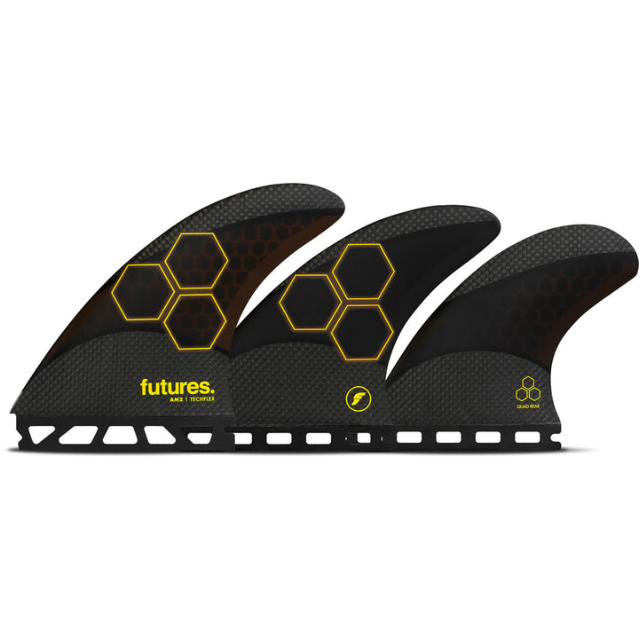 Futures AM2 Techflex Large Tri Fin Set Black / Orange