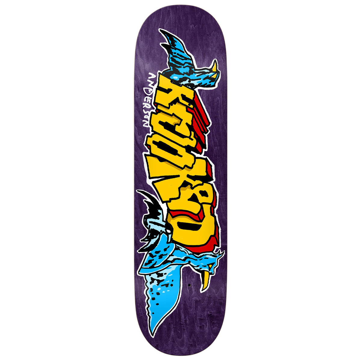 Krooked Manderson Raptors 8.38 Skateboard Deck