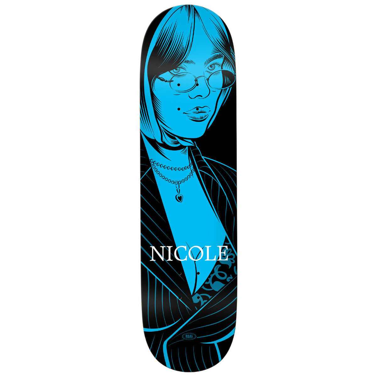 Real Nicole Crush Twin Nose 8.25 Skateboard Deck