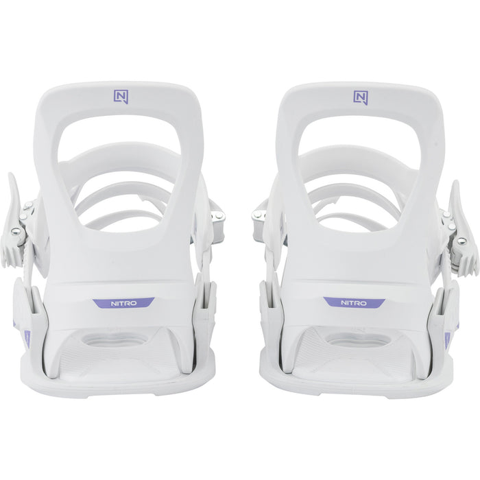 Nitro Charger Micro Snowboard Bindings - Kids' 2026 White