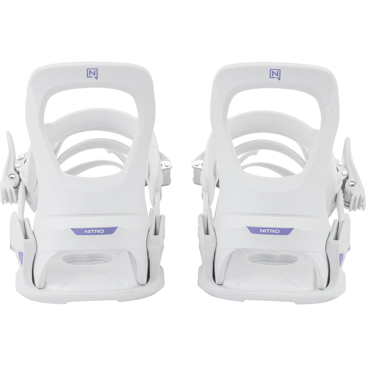 Nitro Charger Micro Snowboard Bindings - Kids' 2026 White