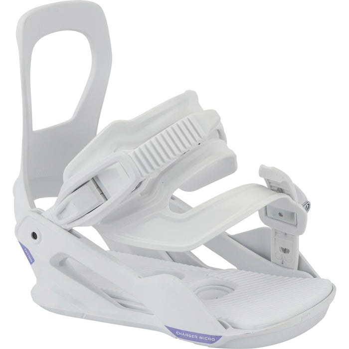Nitro Charger Micro Snowboard Bindings - Kids' 2026 White