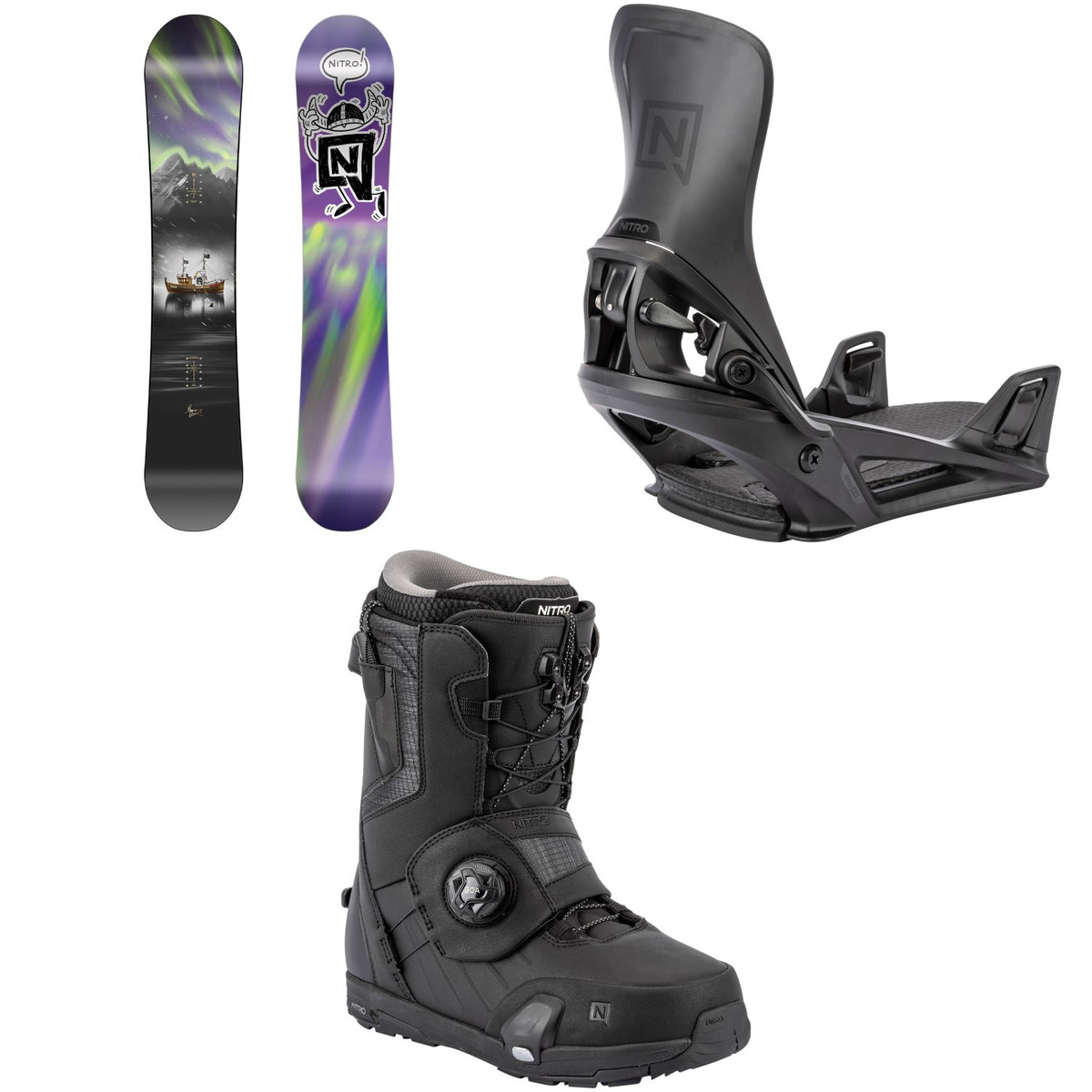 Nitro Team Pro x Marcus Kleveland Snowboard + Step On Snowboard Bindings + Profile Step On TLS Snowboard Boots 2026