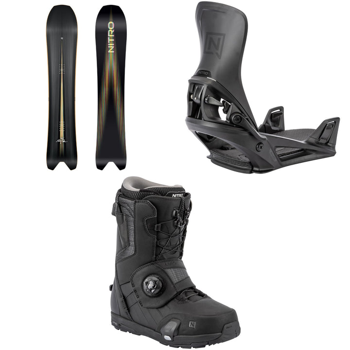 Nitro Squash Snowboard + Step On Snowboard Bindings + Profile Step On TLS Snowboard Boots 2026