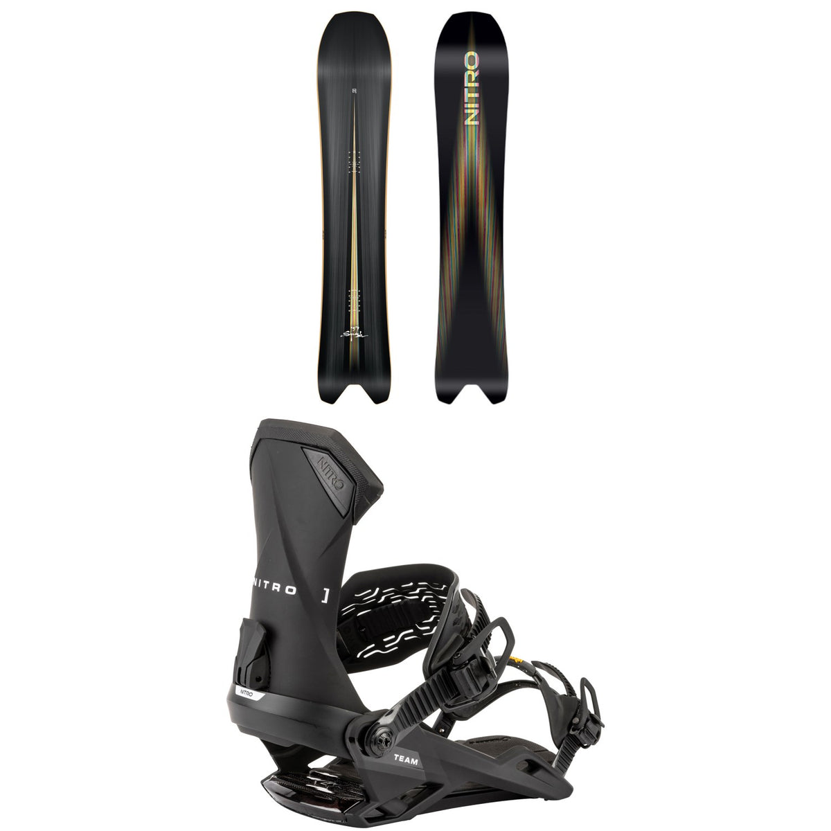 Nitro Squash Snowboard + Team Snowboard Bindings 2026