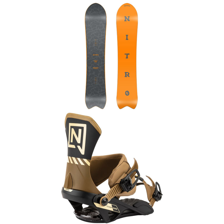 Nitro Dinghy Snowboard + Team Pro Snowboard Bindings 2026