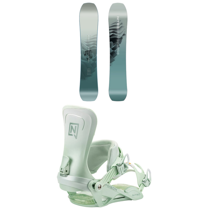 Nitro Karma Snowboard + Poison Snowboard Bindings - Women's 2026