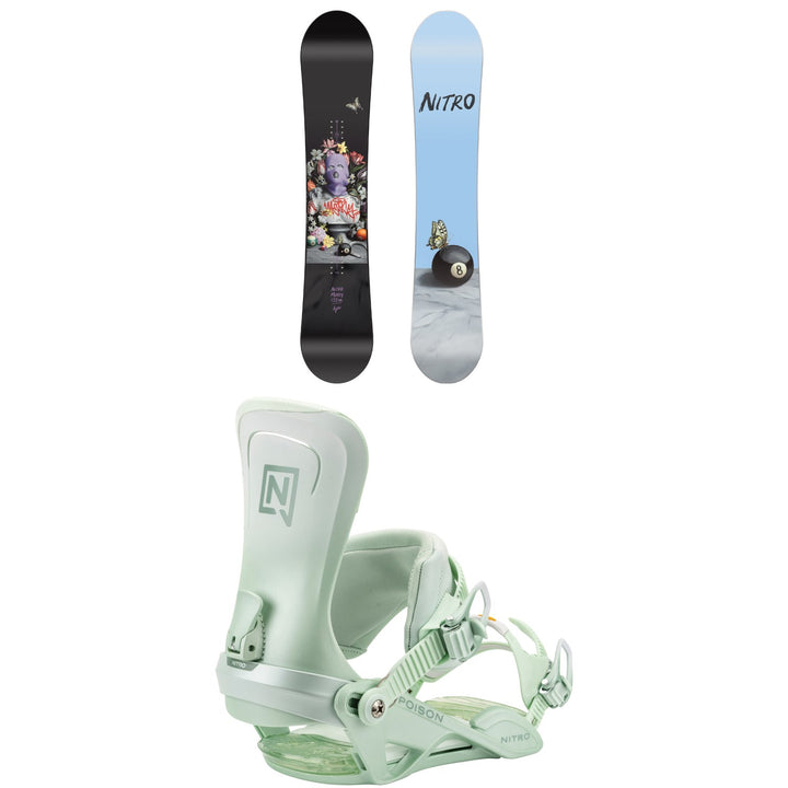 Nitro Mercy Snowboard + Poison Snowboard Bindings - Women's 2026