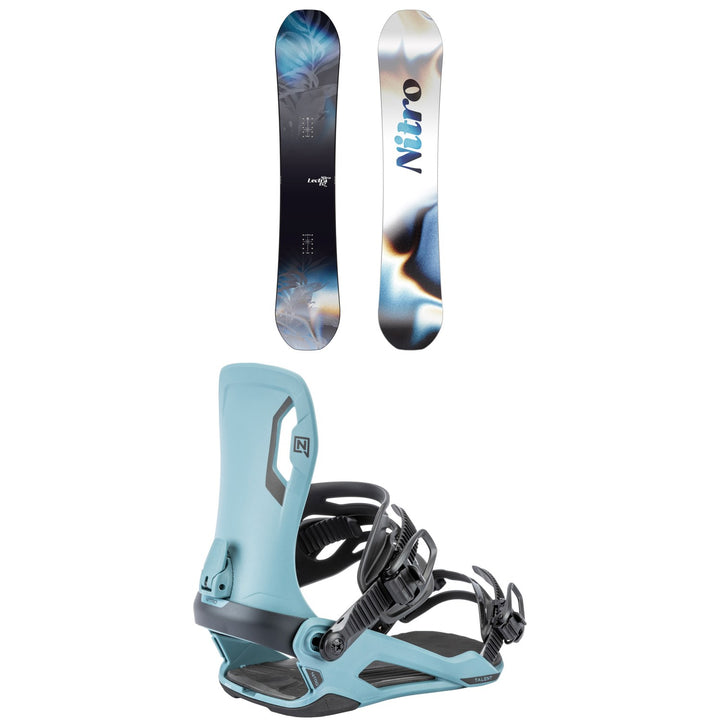 Nitro Lectra Leaf Cam-Out Snowboard + Talent Snowboard Bindings - Women's 2026