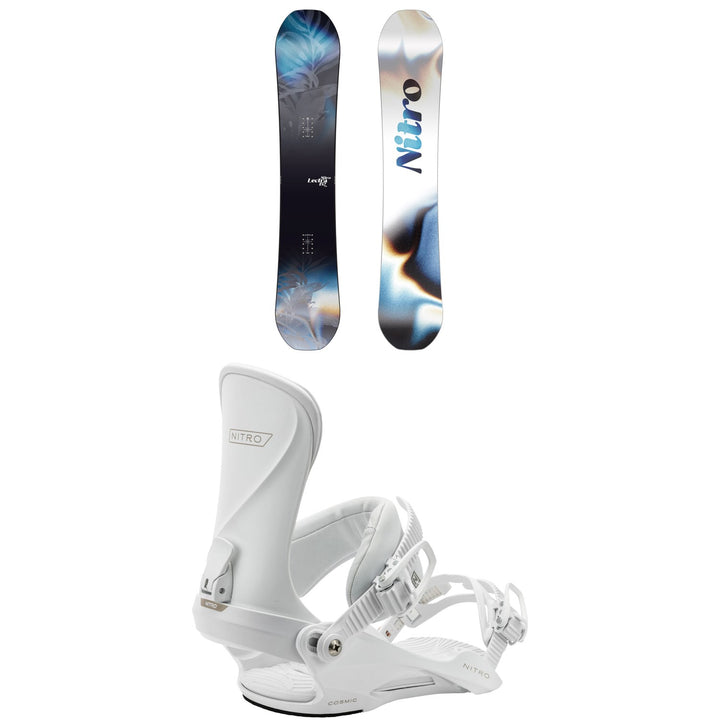 Nitro Lectra Leaf Cam-Out Snowboard + Cosmic Snowboard Bindings - Women's 2026