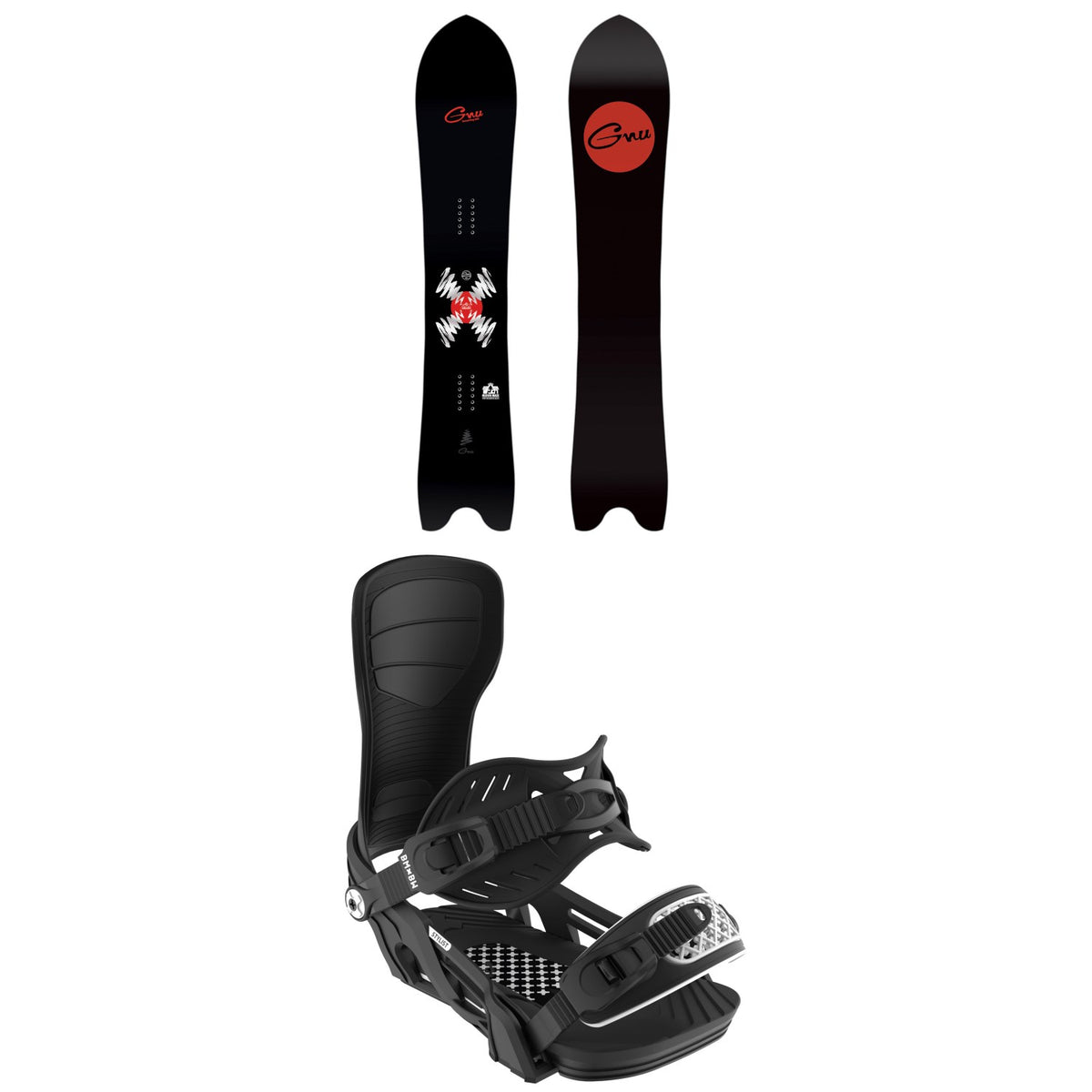 GNU Something GNU Snowboard + Bent Metal Stylist Snowboard Bindings - Women's 2026