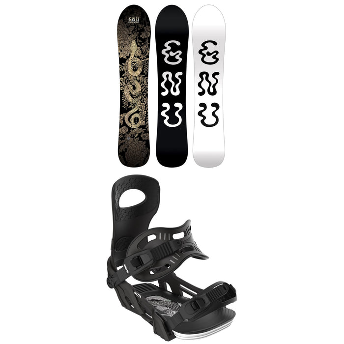 GNU Free Spirit C3 Snowboard + Bent Metal Metta Snowboard Bindings - Women's 2026