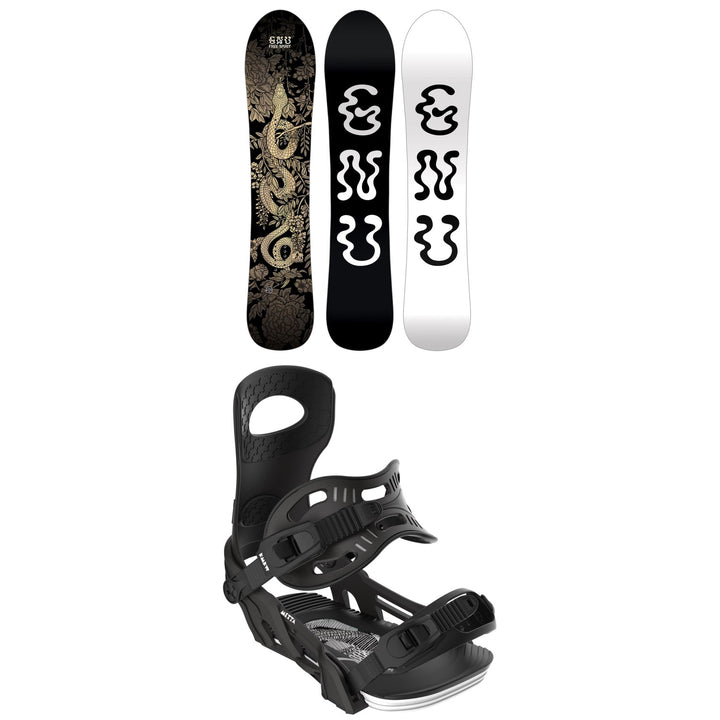 GNU Free Spirit C3 Snowboard + Bent Metal Metta Snowboard Bindings - Women's 2026