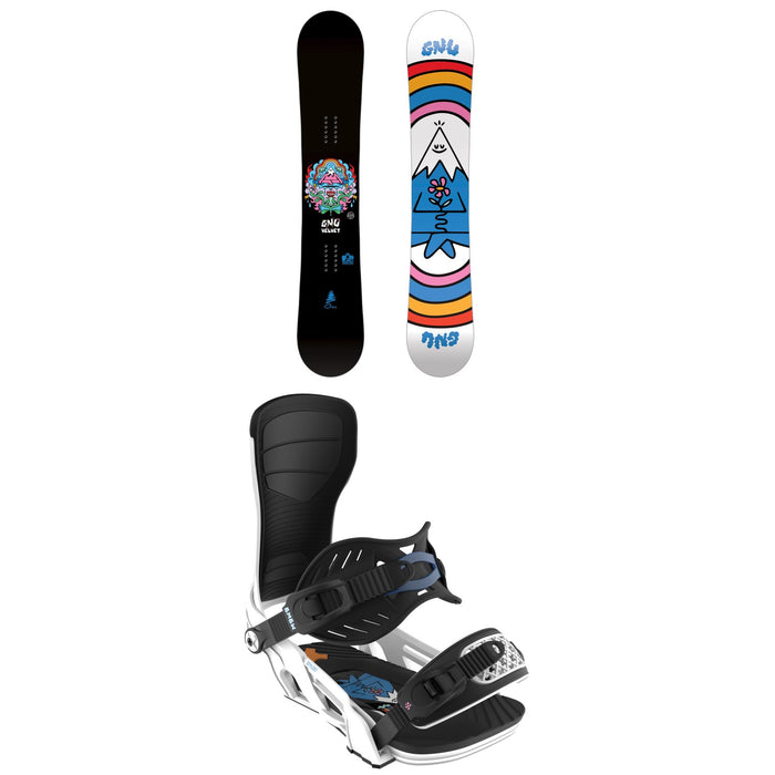 GNU Velvet C2 Snowboard + Bent Metal Stylist Snowboard Bindings - Women's 2026