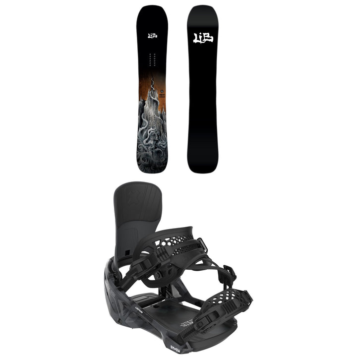 Lib Tech Skunk Ape C2X Snowboard + Bent Metal Lightning Supermatic Snowboard Bindings 2026