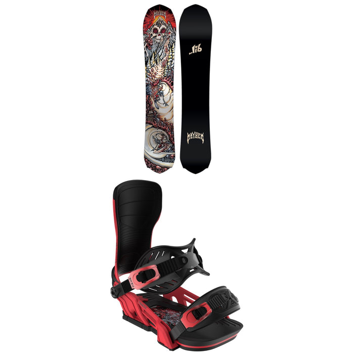 Lib Tech Mayhem Rocket C3 Snowboard + Bent Metal Transfer Snowboard Bindings 2026