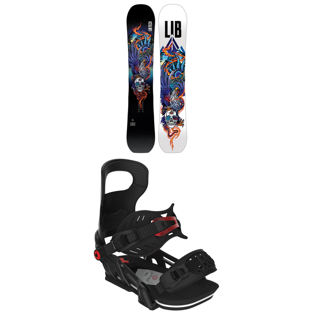 Lib Tech Terrain Wrecker C2X Snowboard + Bent Metal Logic Snowboard Bindings 2026