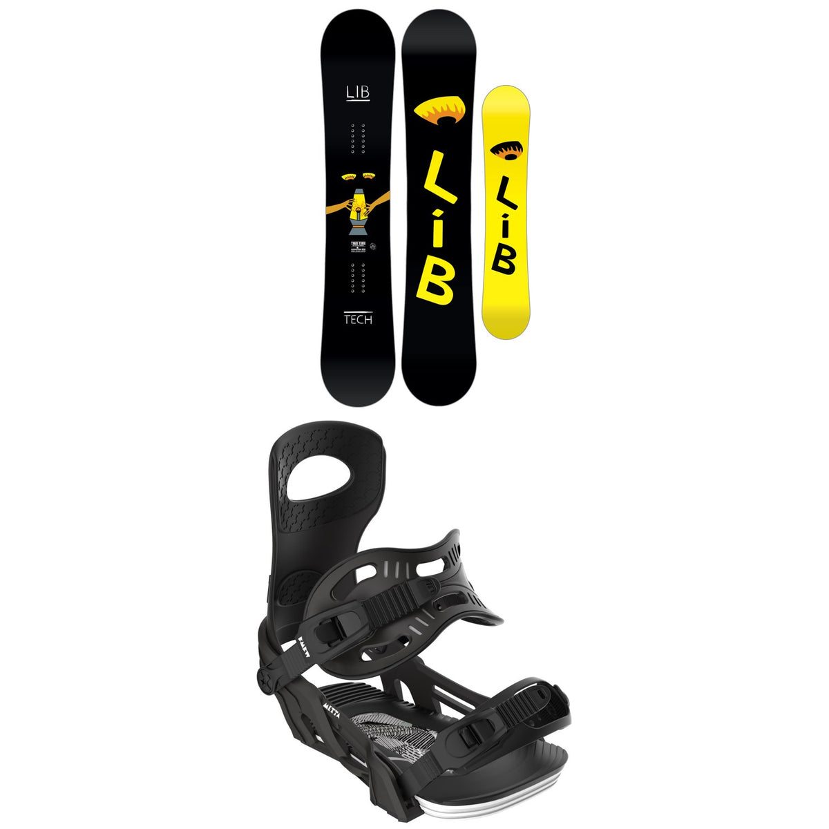 Lib Tech Two Time C3 Snowboard + Bent Metal Metta Snowboard Bindings - Women's 2026