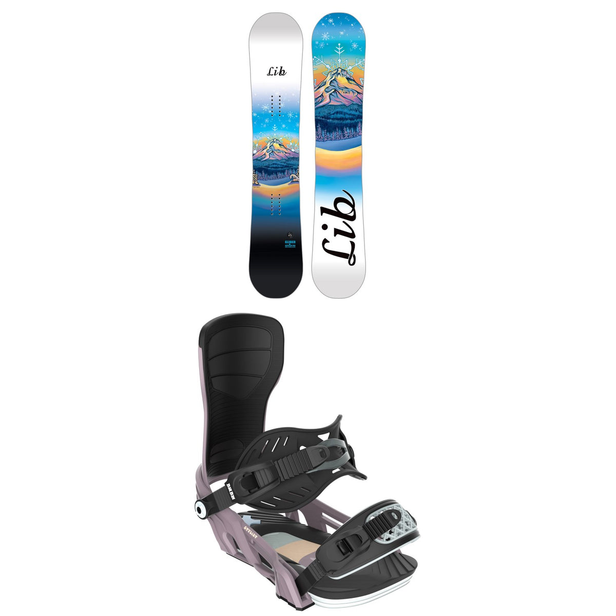 Lib Tech Glider BTX Snowboard + Bent Metal Stylist Snowboard Bindings - Women's 2026