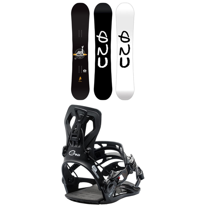 GNU Facts BTX Snowboard + Cheeter Snowboard Bindings 2026