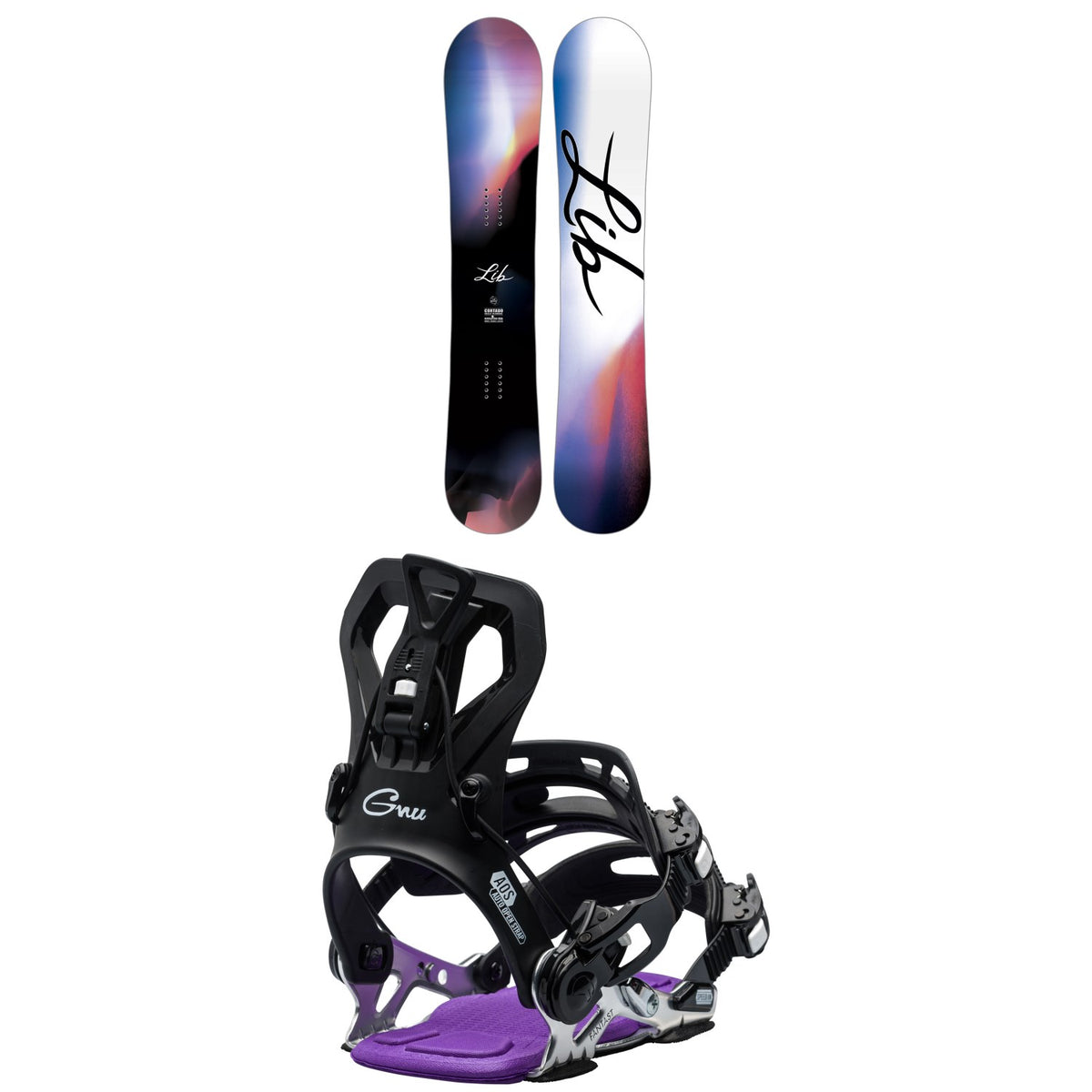 Lib Tech Cortado C2 Snowboard + GNU Fantast Snowboard Bindings - Women's 2026
