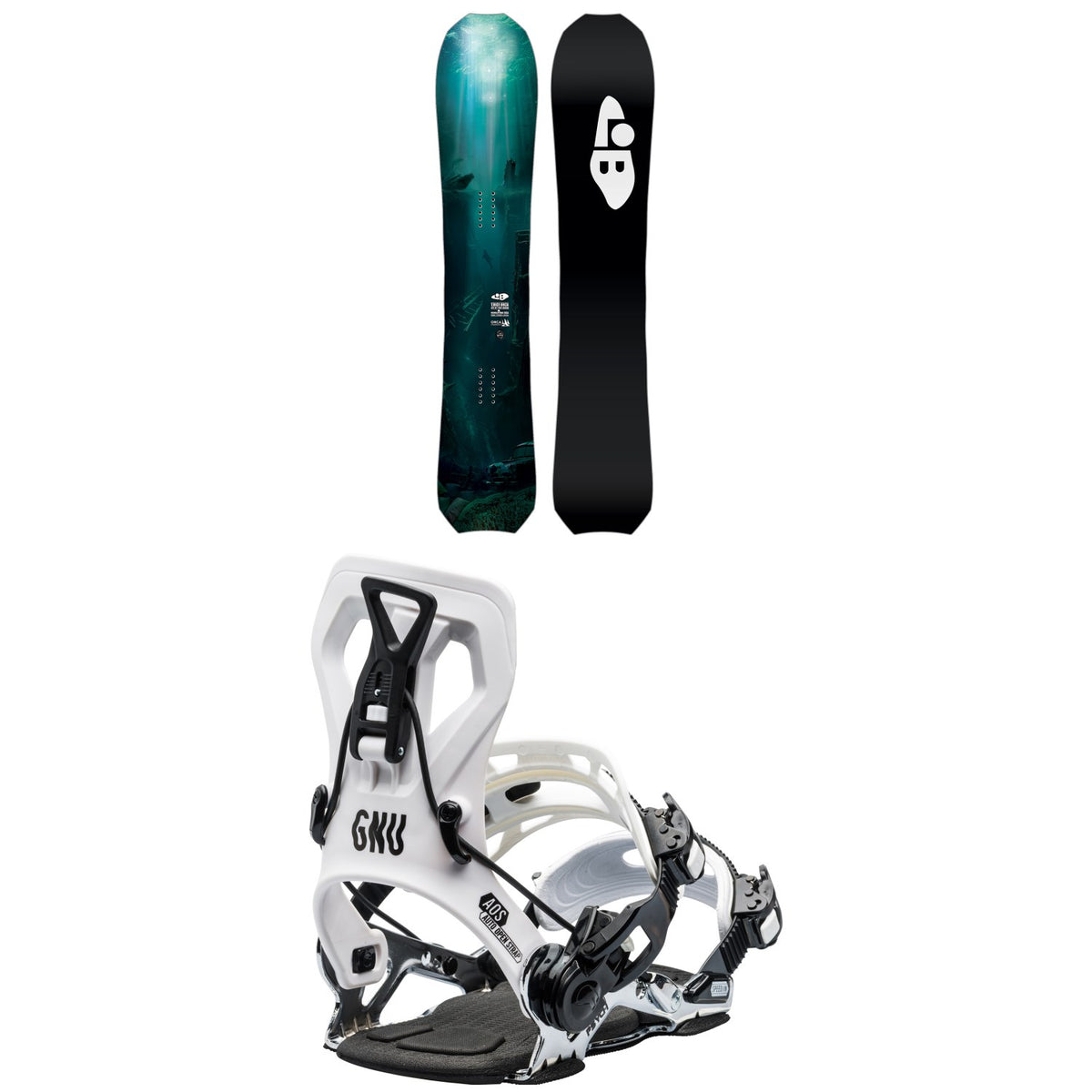 Lib Tech T. Rice Orca Snowboard + GNU Psych Snowboard Bindings 2026
