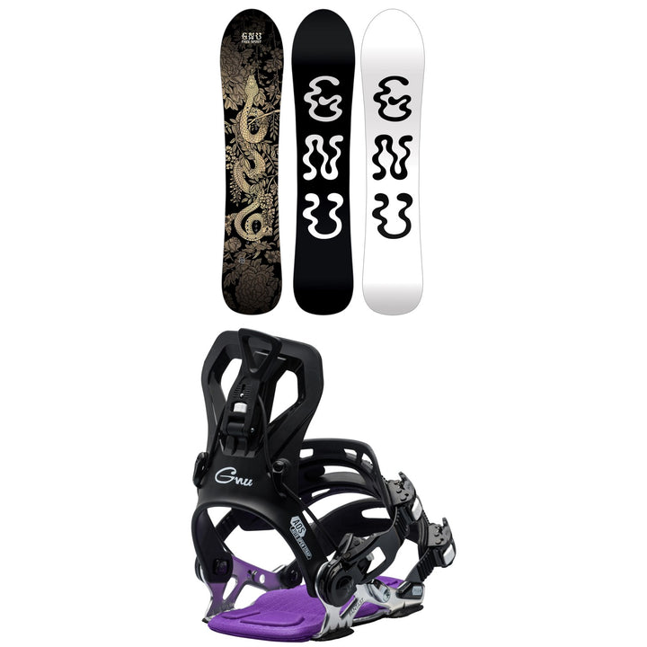 GNU Free Spirit C3 Snowboard + Fantast Snowboard Bindings - Women's 2026