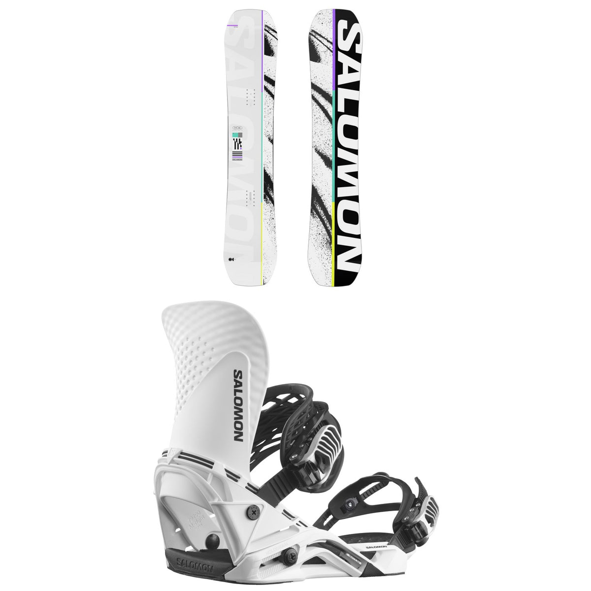 Salomon Huck Knife Snowboard + Hologram Snowboard Bindings 2026