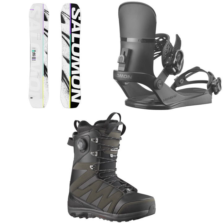 Salomon Huck Knife Snowboard + EDB Snowboard Bindings + X Approach Lace SJ Boa Snowboard Boots 2026