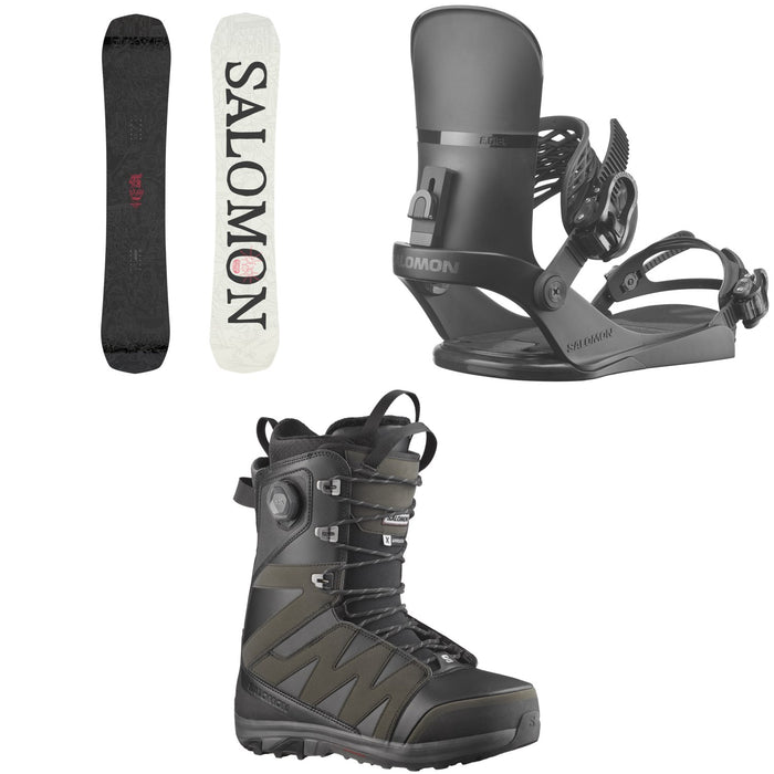 Salomon Craft Snowboard + EDB Snowboard Bindings + X Approach Lace SJ Boa Snowboard Boots 2026
