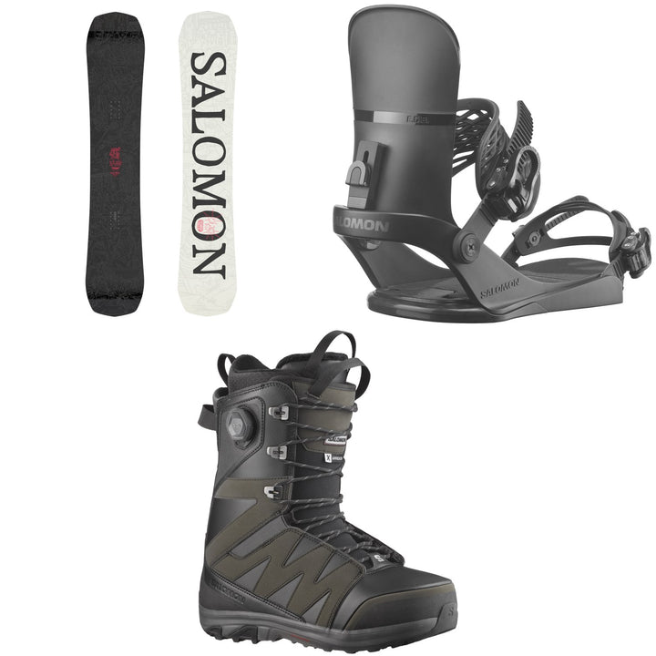 Salomon Craft Snowboard + EDB Snowboard Bindings + X Approach Lace SJ Boa Snowboard Boots 2026