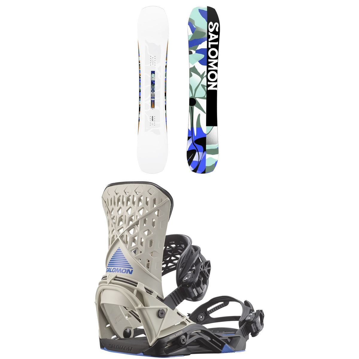 Salomon Rumble Fish Snowboard + Highlander Snowboard Bindings - Women's 2026