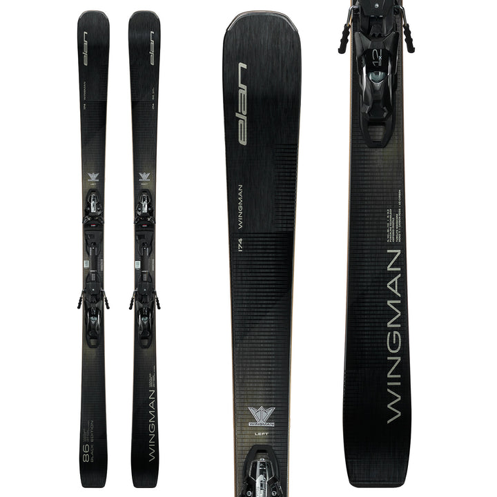 Elan Wingman 86 Black Edition Skis + EMX 12.0 GW Bindings 2026