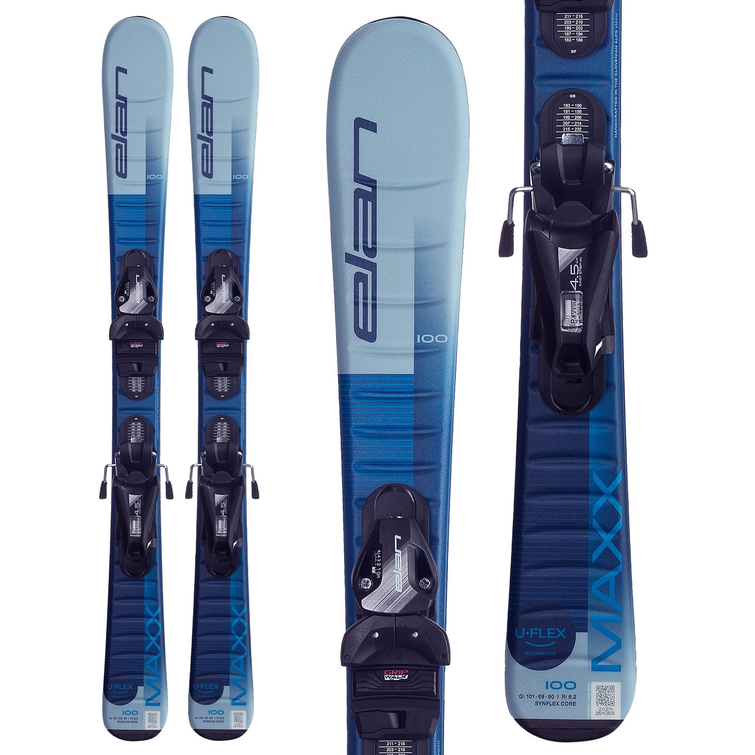 エラン　スキー　MAXX　QS　AFDEZE19　120ｃｍ Elan Maxx Blue Jr Skis + EL 4.5 GW Bindings - Kids' 2026 – evo