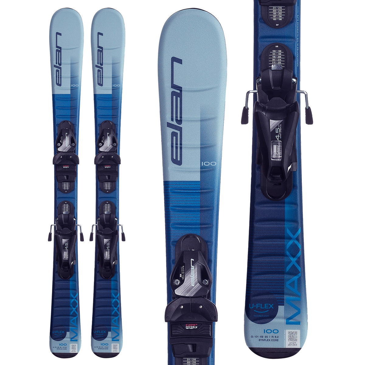 Elan Maxx Blue Jr Skis + EL 4.5 GW Bindings - Kids' 2027