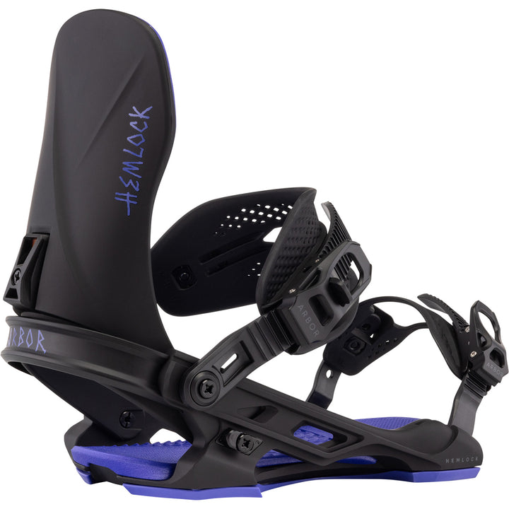 Arbor Hemlock Snowboard Bindings Black/Purple