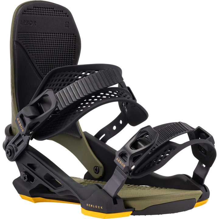 Arbor Hemlock Snowboard Bindings Large / Black
